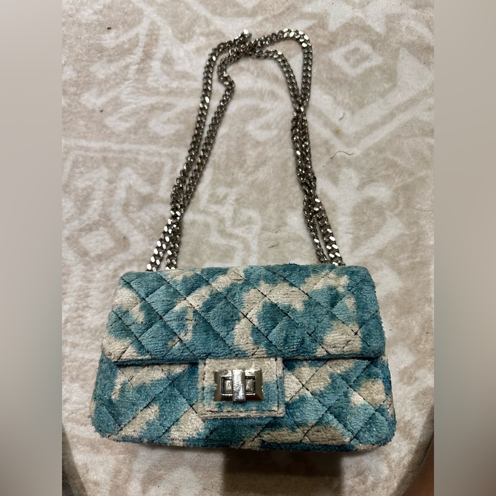 Rough Studios Shoulder Bag in Blue and white